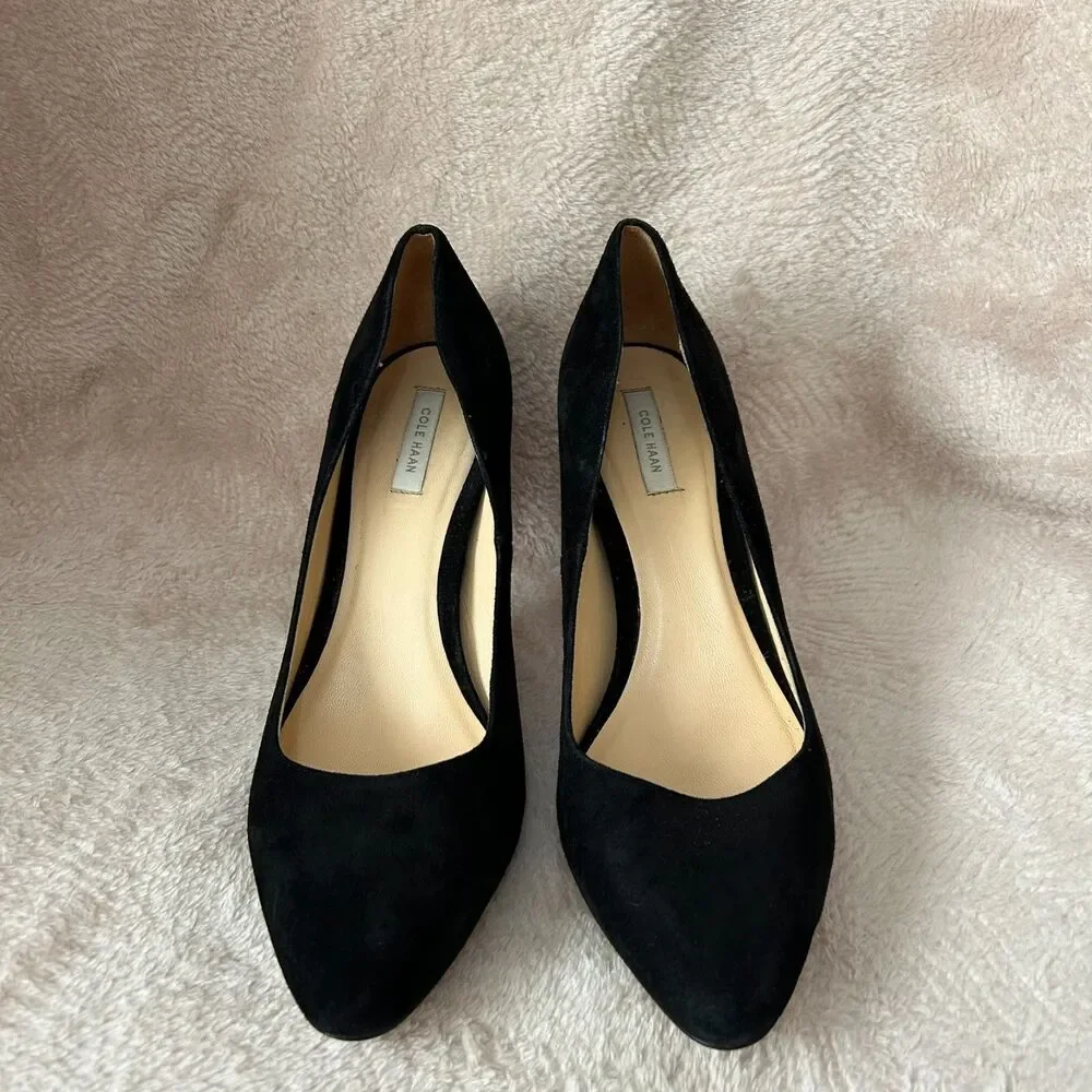 Cole Haan Go To Park Pump Black Suede